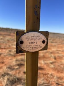 Camp 6 marker along the Madigan Line, Simspon Desert