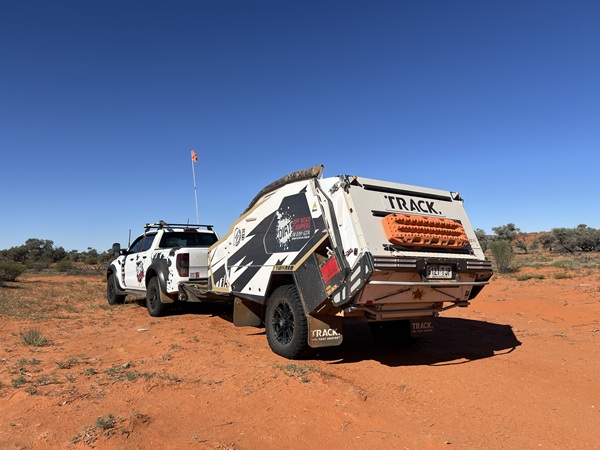 Track Tvan, an ideal easy-use off road camper designed for remote desert travel like the Simpson Desert and Canning Stock Route