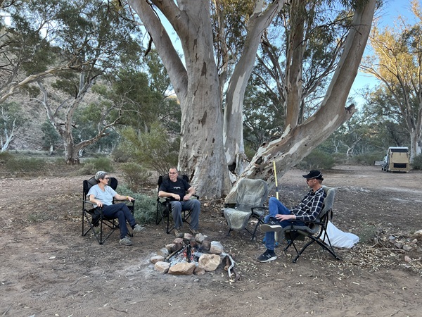 Our camp in the Flinders Ranges along the Parachilna Gorge Road