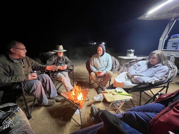 Meeting up with our full group at Farina campground