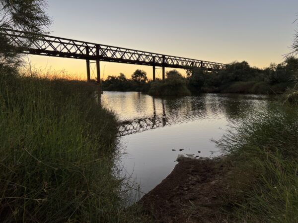 Algebuckina Bridge, a historic railway crossing near Oodnadatta