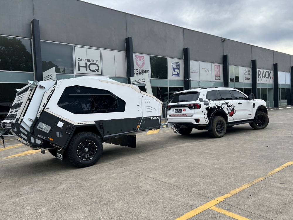 A Track Mk6 Tvan Murrranji outside the Bayswater Outbac HQ factory