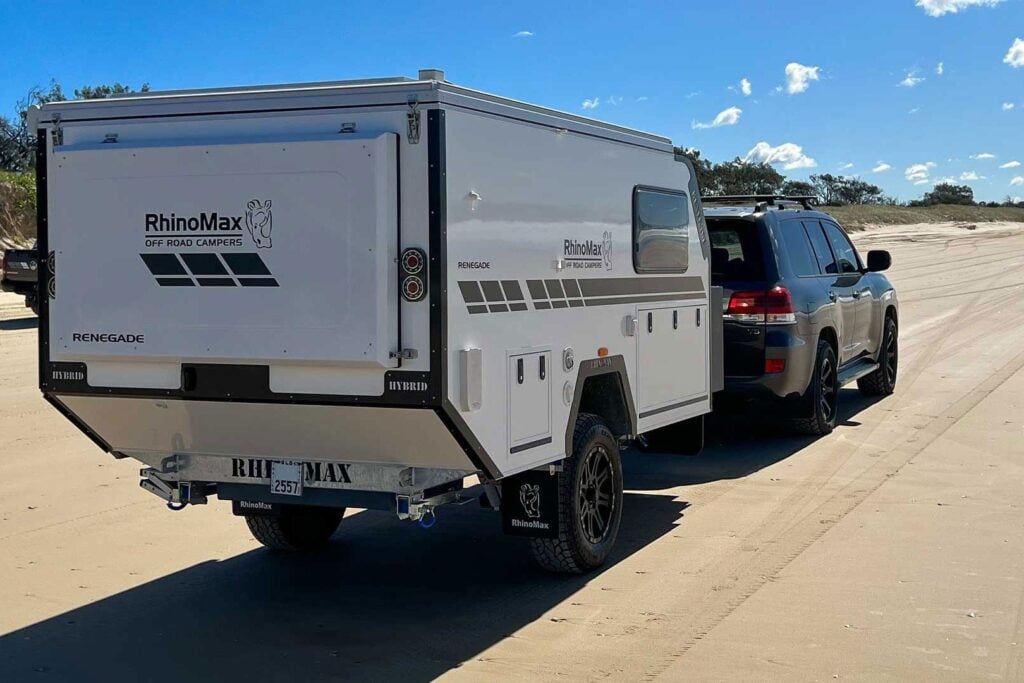 Rhinomax Renegade 12 rear view on the beach