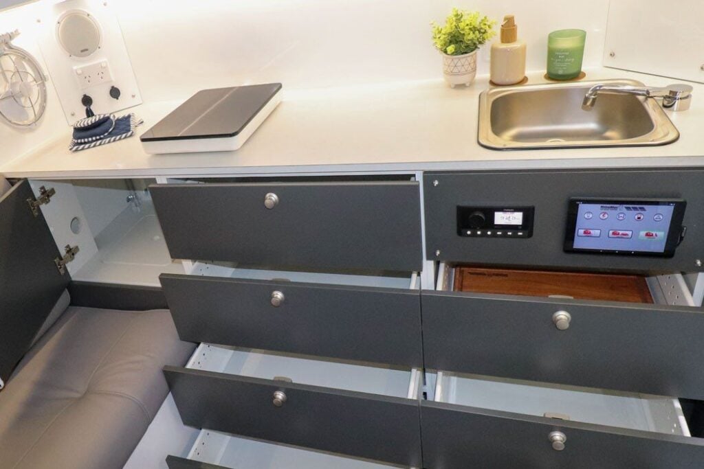 Rhinomax Renegade 12 galley kitchen storage drawers